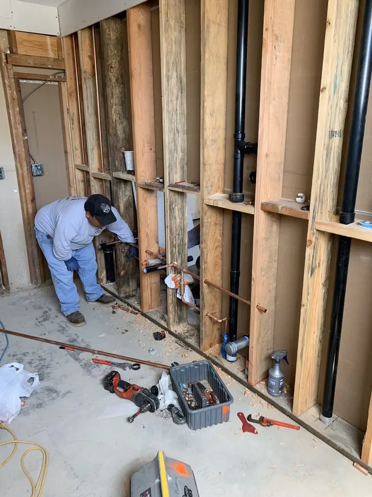 Commercial rough-in plumbing for Water Heater Replacement in Chipley